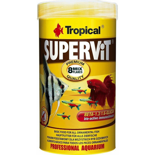 Hrana sub forma de fulgi pentru pesti omnivori, Tropical Supervit Flakes, 50g/250ml