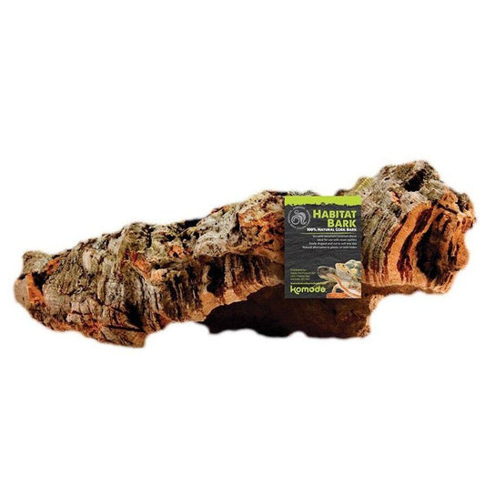 Decor natural din stejar de plută pentru terarii, Komodo Habitat Cork Bark Mini, 18 x 12 cm